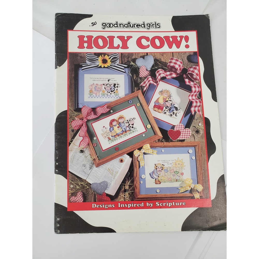 Good Natured Girls Holy Cow Cross Stitch Pattern Booklet 15 Designs 1996 24501